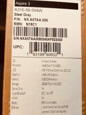 Acer Aspire 3 15.6" Laptop